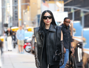 Photos: Gaga spotted outside the studio of Stephen Colbert in NYC